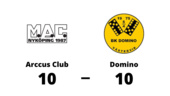 Oavgjort för Arccus Club hemma mot Domino