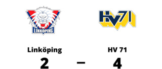 Tredje perioden avgörande när Linköping föll mot HV 71