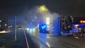 Ny lastbilsbrand i Norrköping: "Öppna lågor från ekipaget"