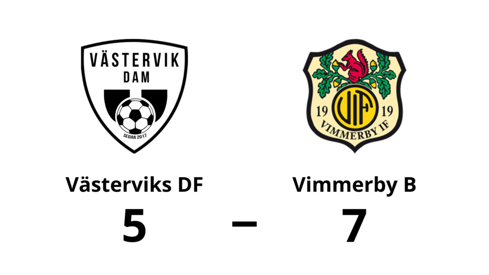 Västerviks DF förlorade mot Vimmerby IF B