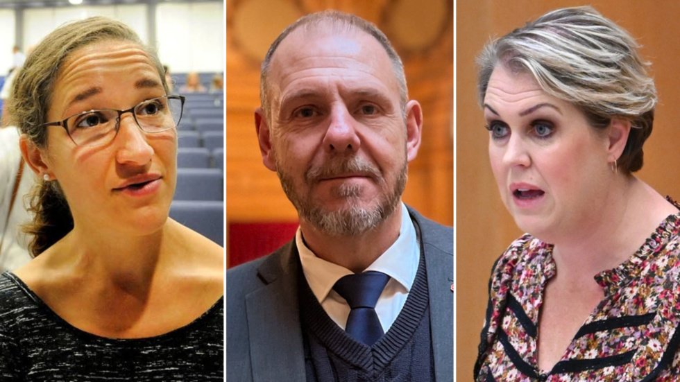 Laila Naraghi, Lena Hallengren och Tomas Kronståhl.