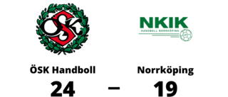Två poäng för ÖSK Handboll hemma mot Norrköping