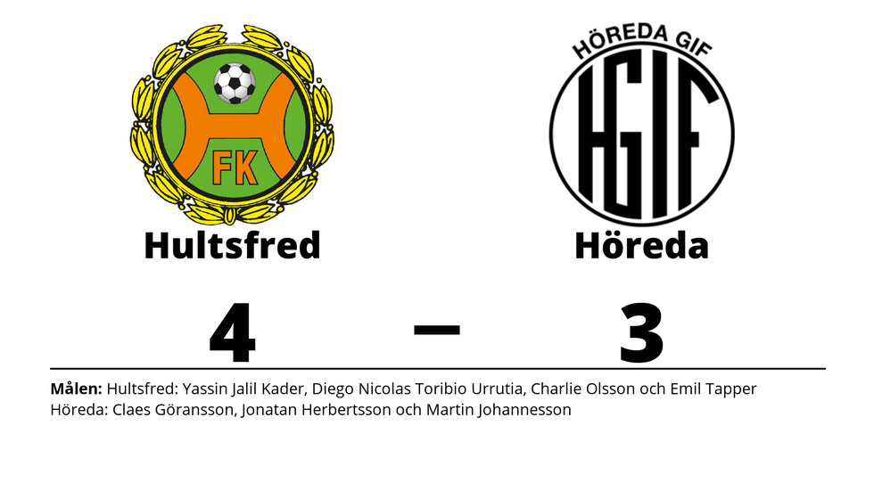 Hultsfreds FK vann mot Höreda GoIF