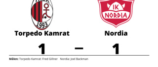 En poäng för Nordia borta mot Torpedo Kamrat