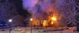 Villa förstörd i brand – utreds som mordbrand