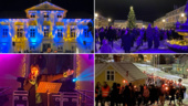 Succé på torget – se bilder och videoklipp från nyårsfirandet