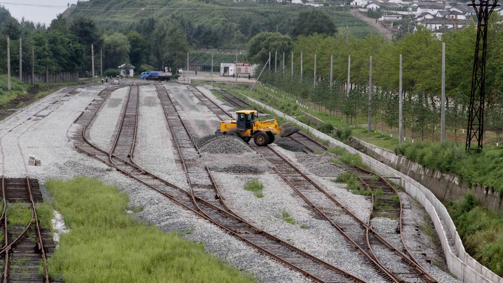 Järnvägen mellan Nordkorea och Ryssland har byggts ut kraftigt på senare år. Arkivbild.