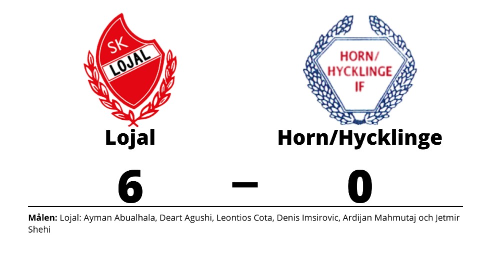 SK Lojal vann mot Horn/Hycklinge