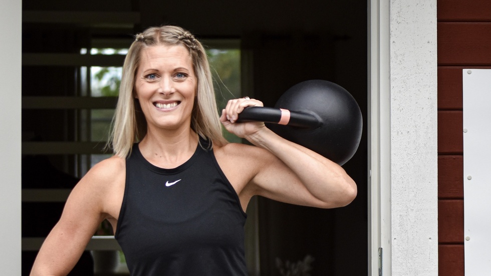 Lina Wärnelius, 39 år, är utbildad personlig tränare och driver träningsstudio i Björsäter.