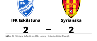 IFK Eskilstuna fixade en poäng mot Syrianska