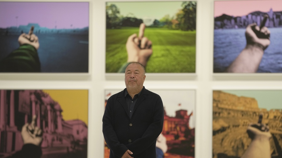 Konstnären och dissidenten Ai Weiweis utställning stoppas efter ifrågasatt inlägg på X, tidigare Twitter. Arkivbild.