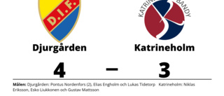 Katrineholm föll med 3-4 mot Djurgården
