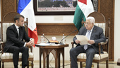 Macron träffade Abbas i Ramallah