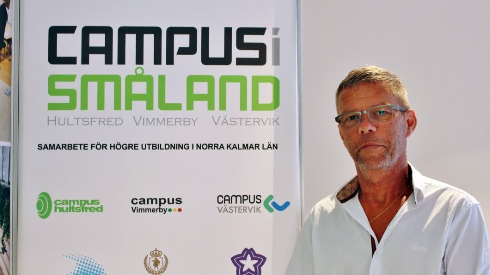 Jerry Engström, projektledare och campuschef i Västervik är nöjd med att kunna lägga till Linköpings universitet bland sina samarbetspartners.
