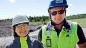 Ny väg dras över stock och sten
