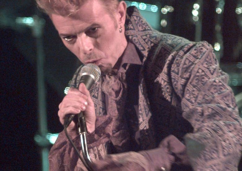 David Bowie vid tiden för "I´m afraid of Americans" som också är vinjettmusik till HBO- Nordic-serien "Berlin Station".