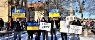 Partier ordnade demonstration mot kriget i Ukraina – SD fick inte vara med