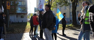 Här samlades demonstranterna till motstånd