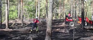 Fortsatta bränder i Västerviksområdet
