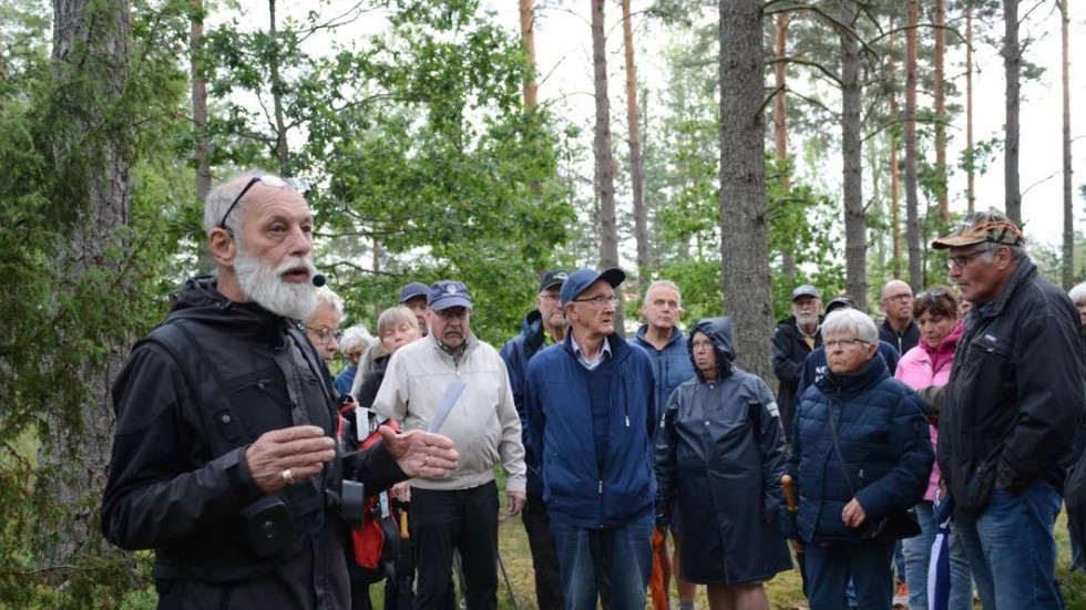 Det var många åhörare som sammlades för att lyssna på Thorbjörn Svahns historielektion.