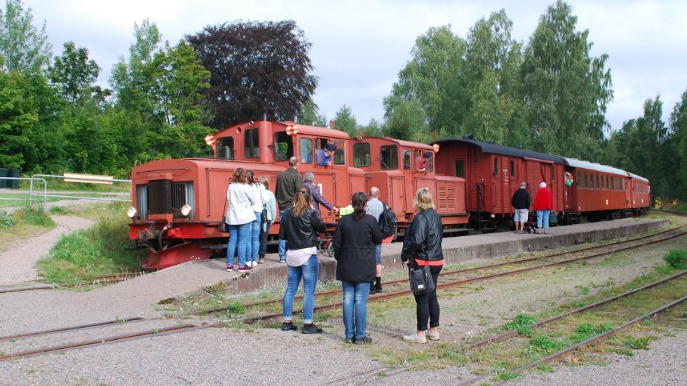 Under lördagen rullar marknadståget återigen mellan Västervik och Hultsfred.