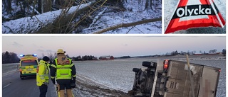 Bil i singelolycka på E4 – vi följer trafikläget i Östergötland direkt