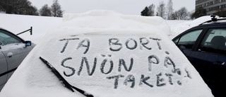 Hela bilen ska hållas ren från snö