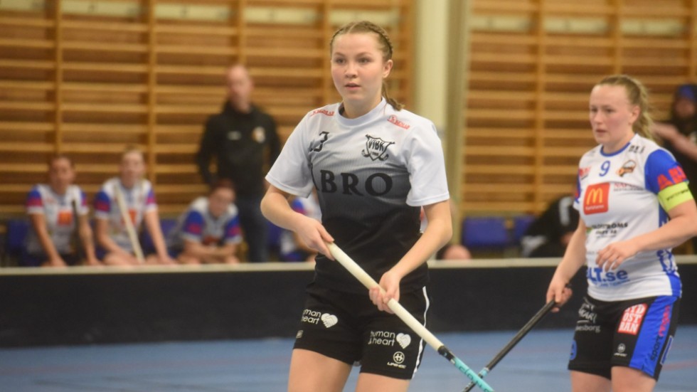 Svea Backstad under en match med Vimmerby IBK.