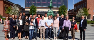Rysk delegation studerar trähusbyggande i Skellefteå
