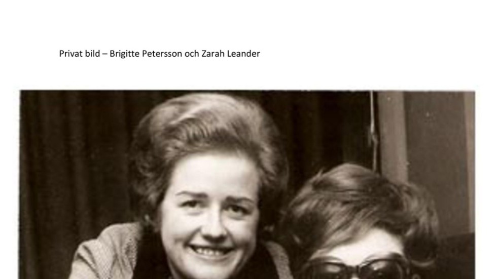 Brigitte Petersson och Zarah Leander.