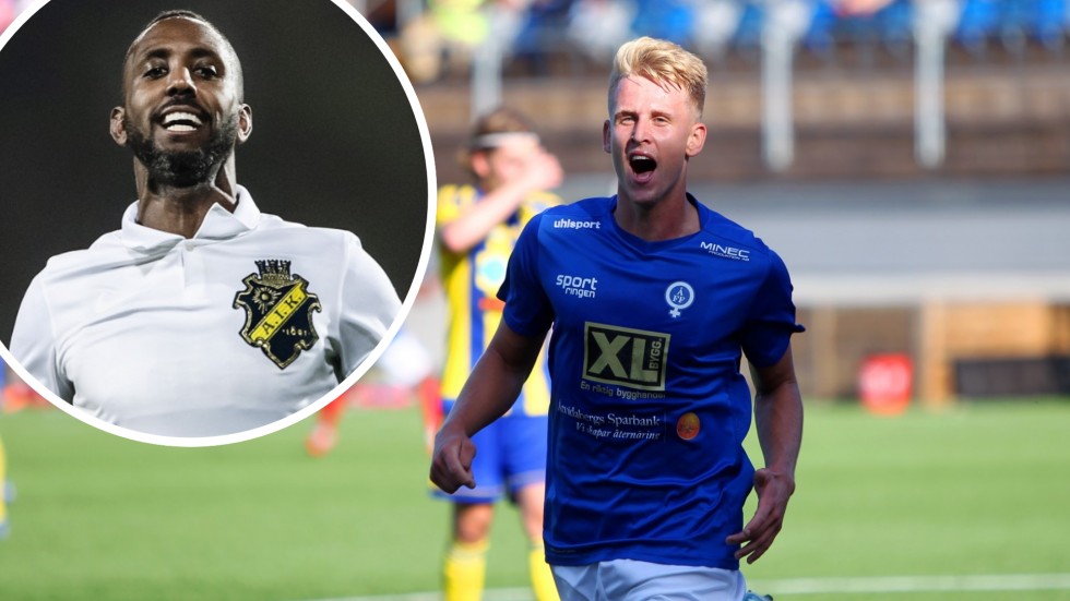 Oskar Stejdahl gjorde Oskarshamns mål när laget föll mot AIK hemma med 2-1 i svenska cupen. Henok Goitom öppnade målskyttet för AIK.