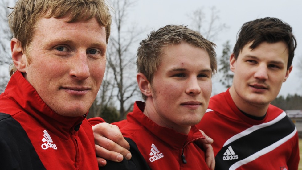 Bild tagen inför säsongen 2010. Från vänster Kristian Petersén, Björn Söderström och Niclas Andersson. Till säsongen 2021 är de alla tillbaka i Tjust.