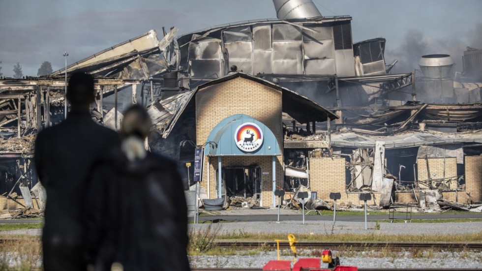 I augusti totalförstördes Polarbröds bageri i Älvsbyn i en brand. Arkivbild.