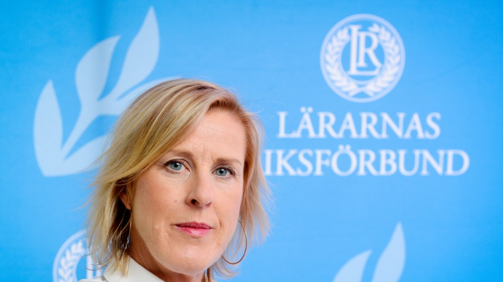 Lärarnas Riksförbunds ordförande Åsa Fahlén är kritisk till las-förslaget. Arkivbild.