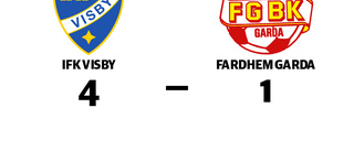 Stark seger för IFK Visby i toppmatchen mot Fardhem Garda