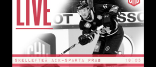 LIVE: Sparta Prag tog vinsten i första åttondelsfinalen – så var Skellefteå AIK:s CHL-möte minut för minut