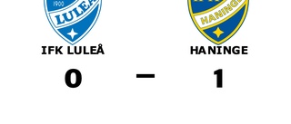 IFK Luleå föll hemma mot Haninge