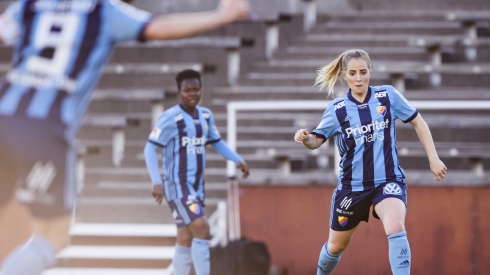 Irma Helin under en match med Djurgården 2019. Arkivbild.