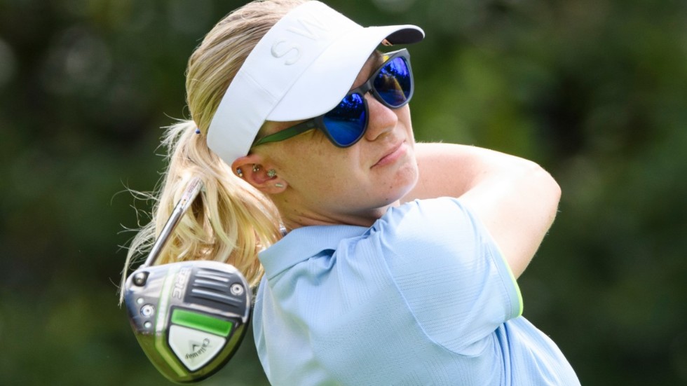 Madelene Sagström klarar kvalgränsen i PGA-mästerskapen. Arkivbild.
