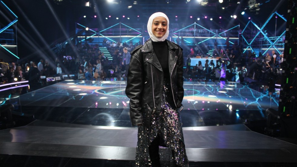 Amena Alsameai bakom Idol-scenen under förra veckans fredagsfinal.