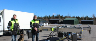 Unik drönare testas på Västerviks flygplats