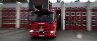 En till sjukhus efter brand på Gotland