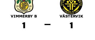 Vimmerby B och Västervik delade på poängen