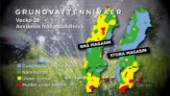 Låga grundvattennivåer i södra Sverige