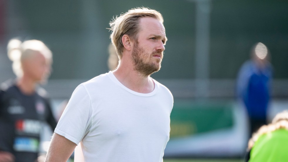 Rosengårds tränare Jonas Eidevall i förra veckans damallsvenska möte med Vittsjö.