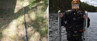 Klubben dyker för badsäkerheten – det här hittade de i Vimmerbys sjöar ✓ Järnpinne ✓ Glasflaskor ✓ Fiskedrag