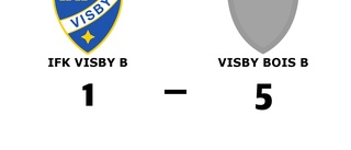 Seger för Visby BoIS B på bortaplan mot IFK Visby B