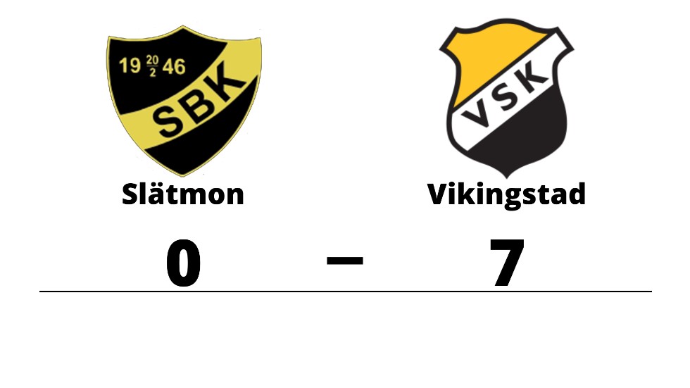 Slätmons BK förlorade mot Vikingstad SK