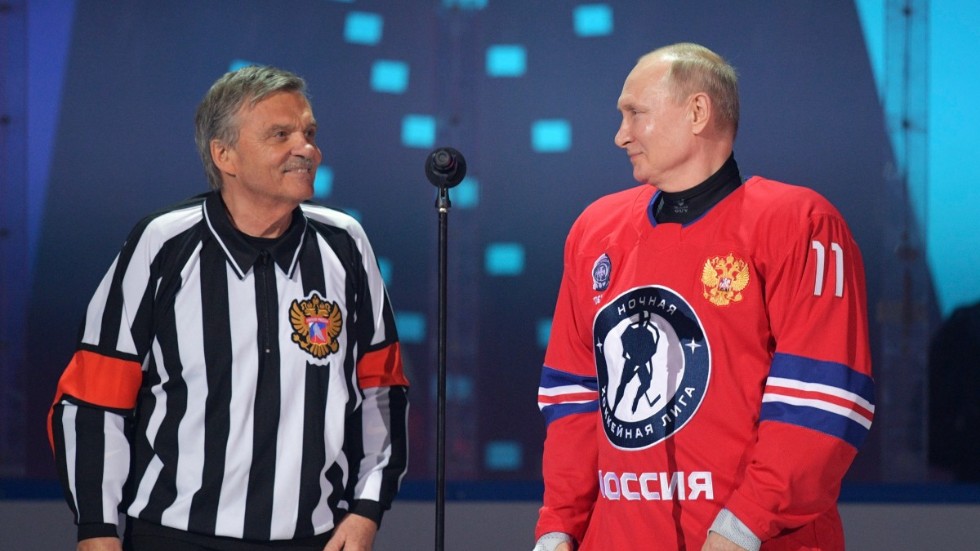 René Fasel och Vladimir Putin är nära vänner. Arkivbild.