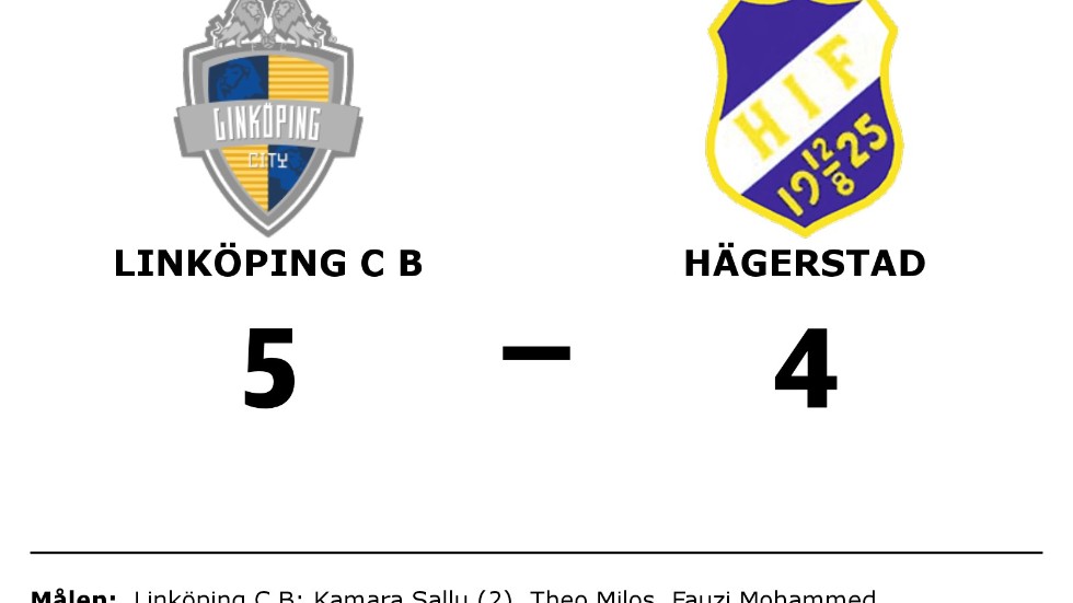 FC Linköping City B vann mot Hägerstads IF